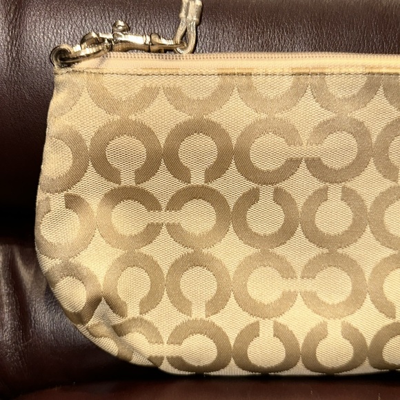 Coach Signature Canvas & Leather Wristlet - Picture 5 of 16